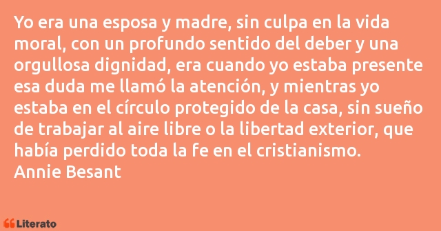 Frases de Annie Besant