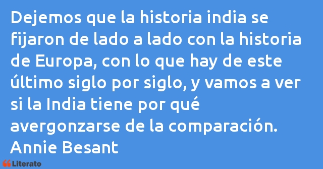 Frases de Annie Besant