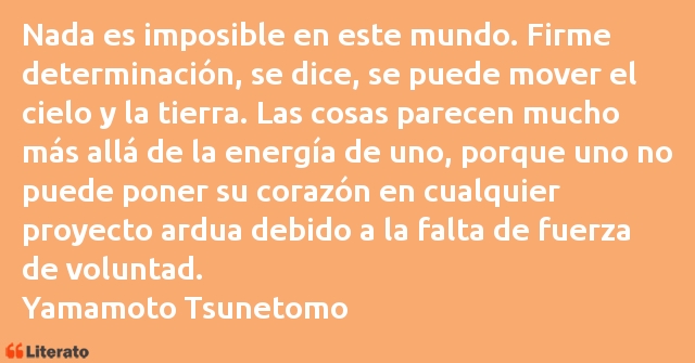 Frases de Yamamoto Tsunetomo