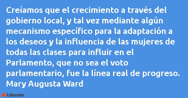 Frases de Mary Augusta Ward