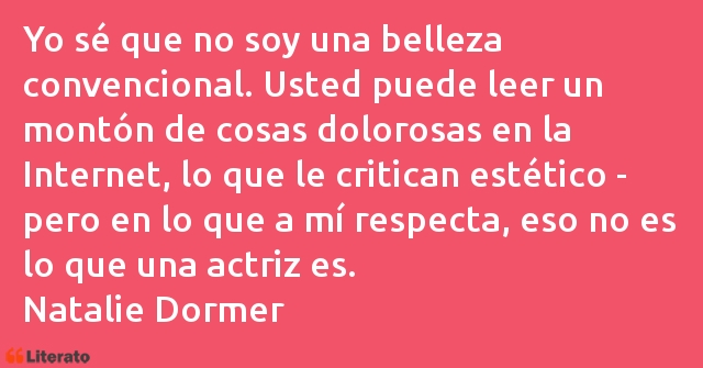 Frases de Natalie Dormer