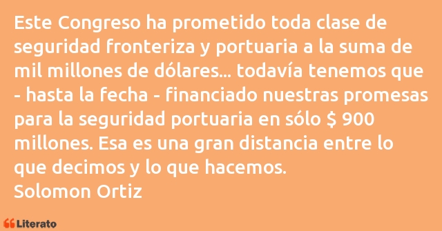 Frases de Solomon Ortiz