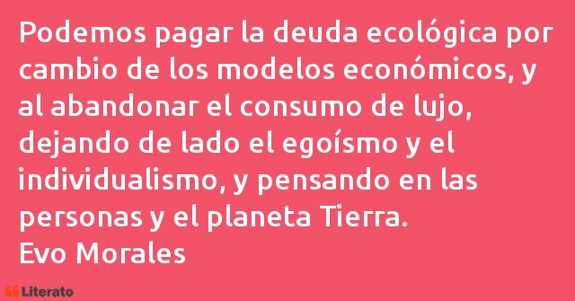 Frases de Evo Morales