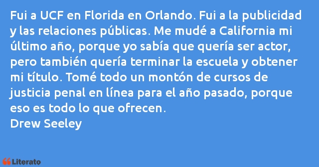 Frases de Drew Seeley