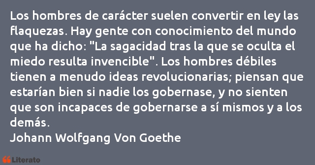 Frases de Johann Wolfgang Von Goethe