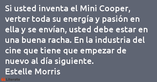 Frases de Estelle Morris