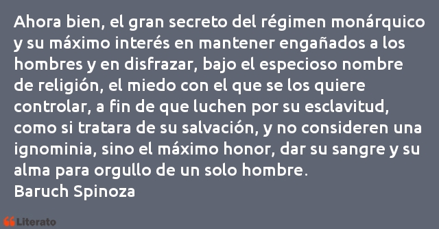 Frases de Baruch Spinoza