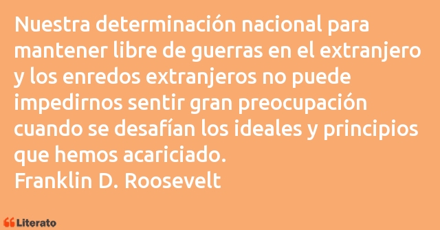 Frases de Franklin D. Roosevelt