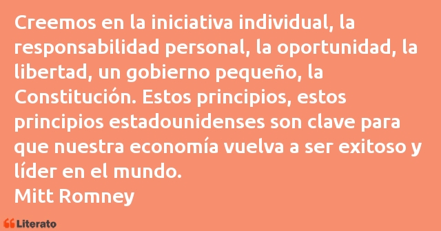 Frases de Mitt Romney