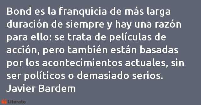 Frases de Javier Bardem