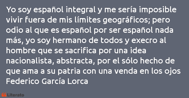 Frases de Federico García Lorca