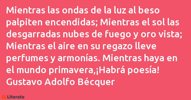 Frases de Gustavo Adolfo Bécquer