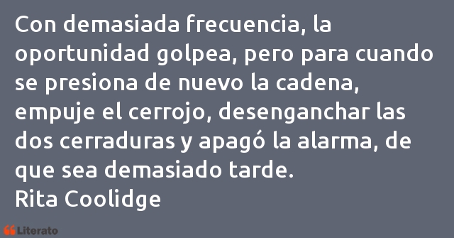 Frases de Rita Coolidge