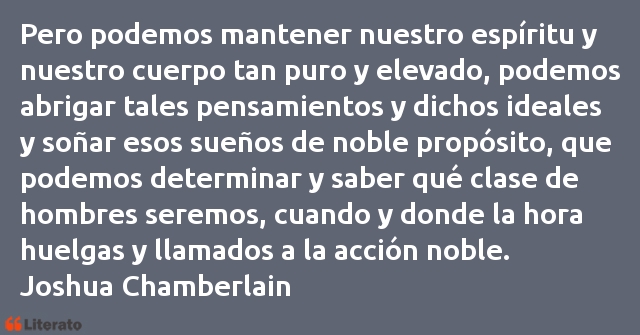 Frases de Joshua Chamberlain