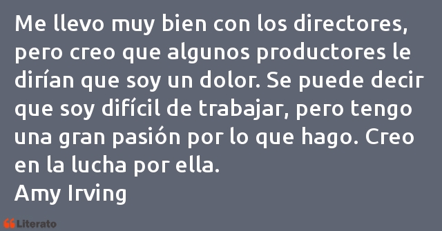 Frases de Amy Irving