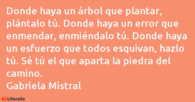 Frases de Gabriela Mistral
