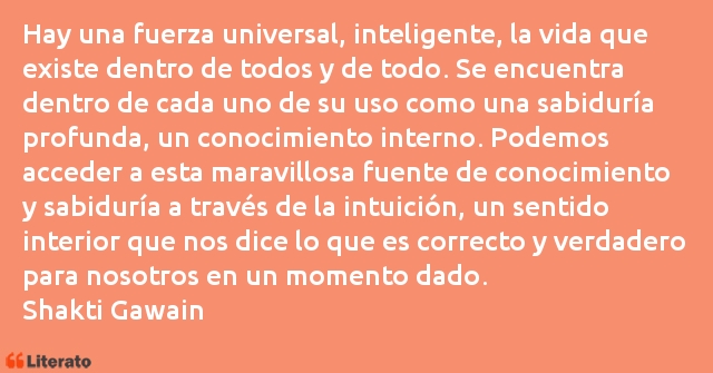 Frases de Shakti Gawain