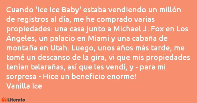 Frases de Vanilla Ice