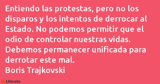 Frases de Boris Trajkovski