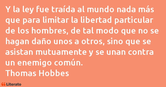 Frases de Thomas Hobbes