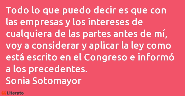 Frases de Sonia Sotomayor