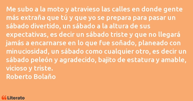 Frases de Roberto Bolaño