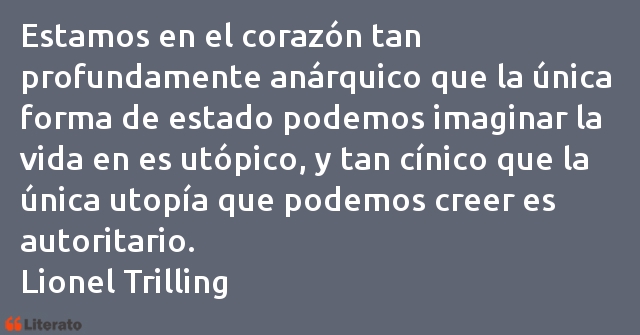 Frases de Lionel Trilling