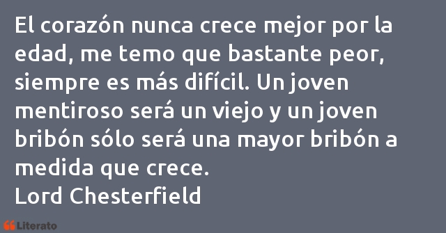 Frases de Lord Chesterfield