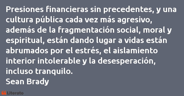 Frases de Sean Brady