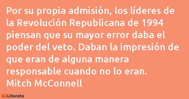 Frases de Mitch McConnell