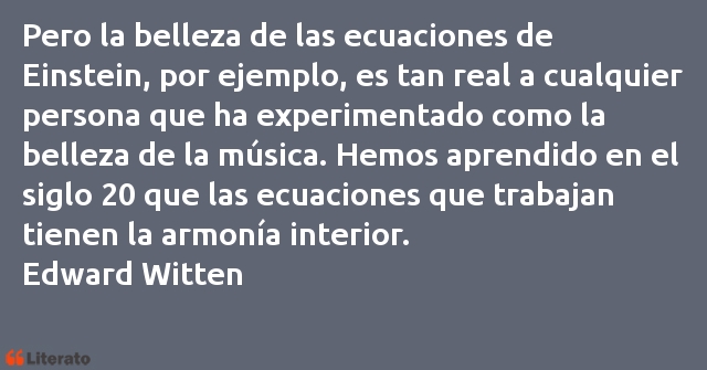 Frases de Edward Witten