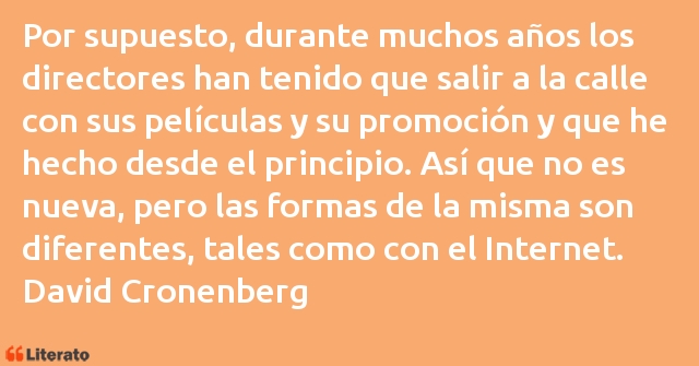 Frases de David Cronenberg