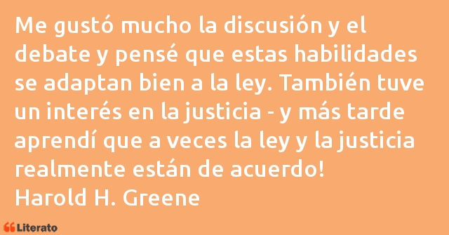 Frases de Harold H. Greene