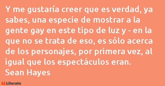 Frases de Sean Hayes