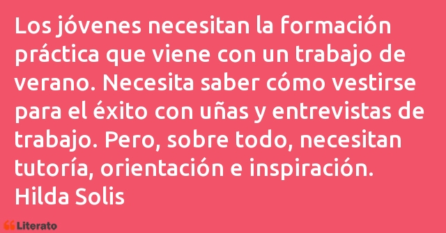 Frases de Hilda Solis