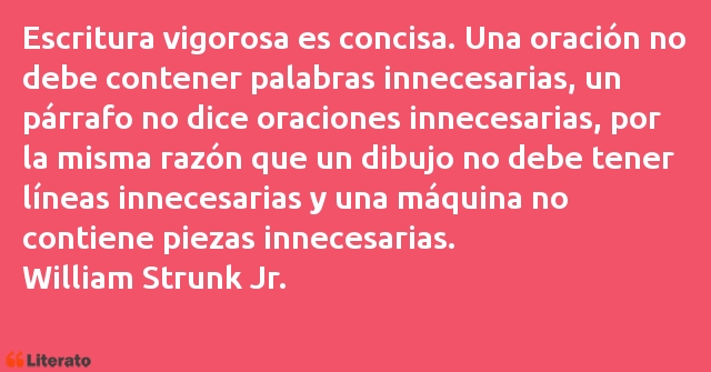 Frases de William Strunk Jr.