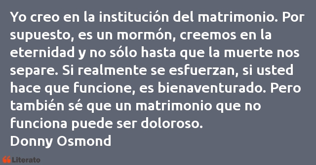 Frases de Donny Osmond