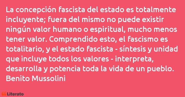 Frases de Benito Mussolini