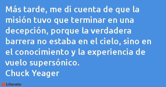 Frases de Chuck Yeager