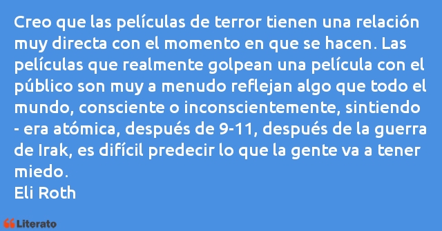 Frases de Eli Roth
