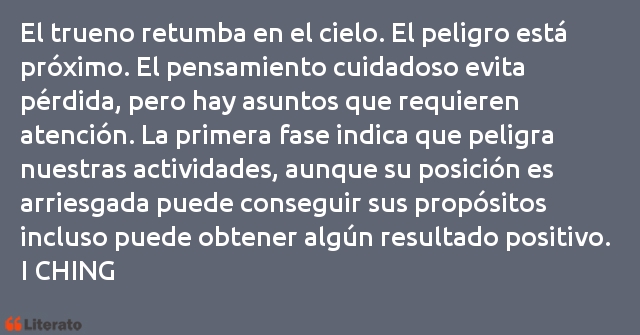 Frases de I CHING