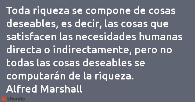 Frases de Alfred Marshall