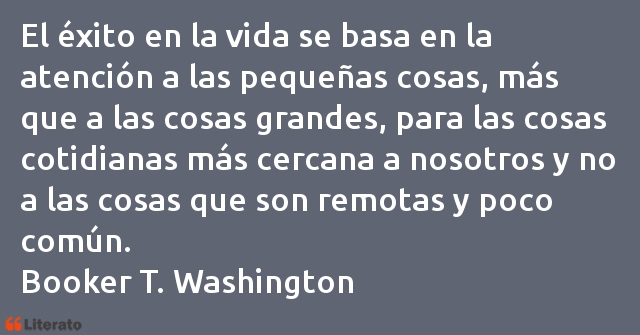 Frases de Booker T. Washington