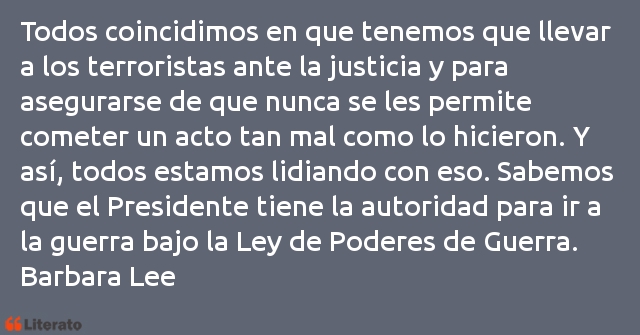 Frases de Barbara Lee