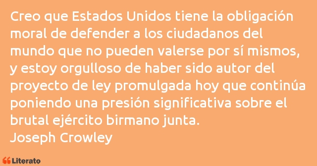 Frases de Joseph Crowley