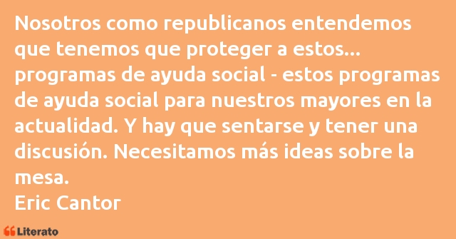 Frases de Eric Cantor