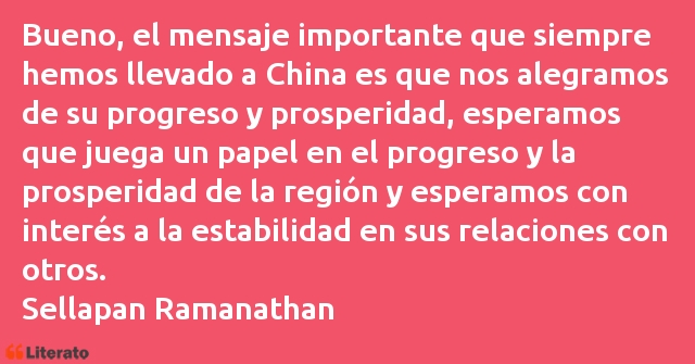 Frases de Sellapan Ramanathan