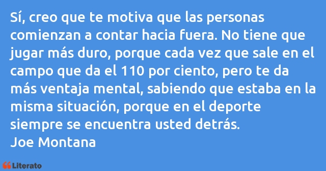 Frases de Joe Montana