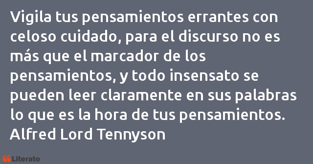 Frases de Alfred Lord Tennyson