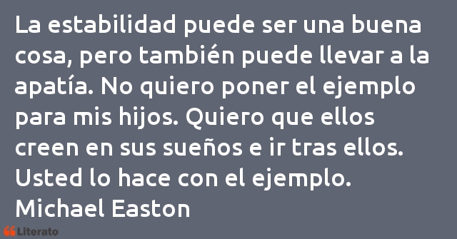 Frases de Michael Easton